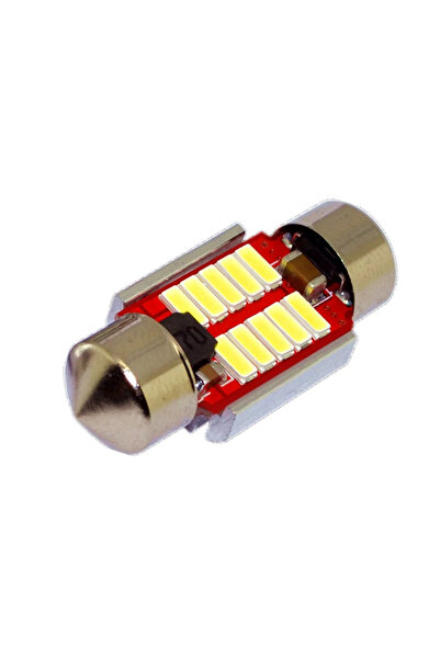 Global Dünya Gümrük 31mm Sofit LED Beyaz Plaka ve Tavan Ampulü Canbus Alüminy...