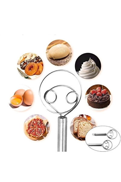 Eco Lounge Professional Stainless Steel Danish Dough Whisk