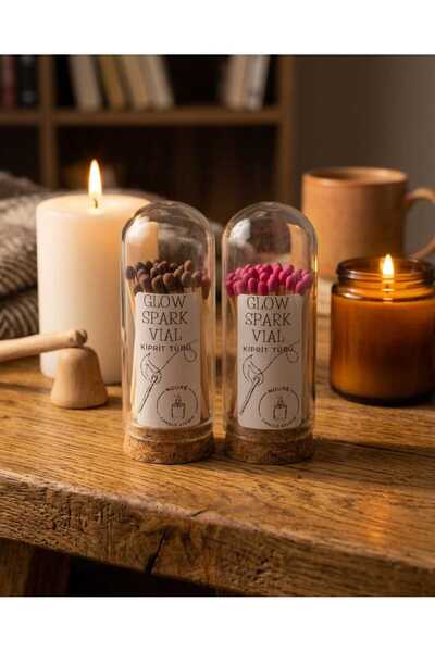 Noure Candle Studio 2'li Glow Spark Vial Kibrit Tüpü