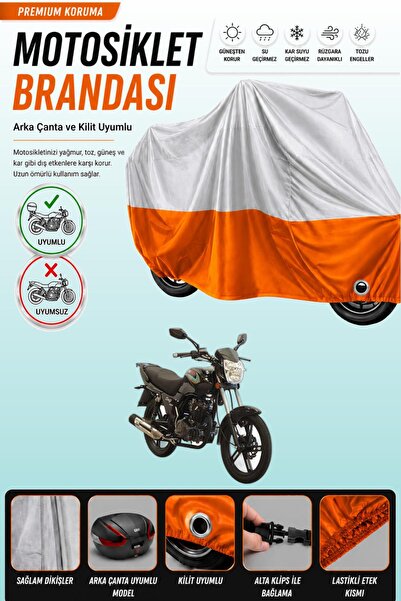 Cemku Double Gray Top - Orange Bottom, Rear Bag Compatible Asian Swift 150 Mo...