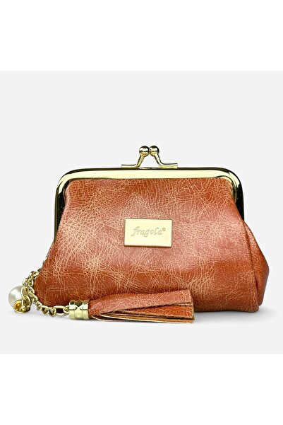 FRAGOLA Κερματοθήκη Πορτοφολάκι Με Στόμιο PC05-light-brown-vintage