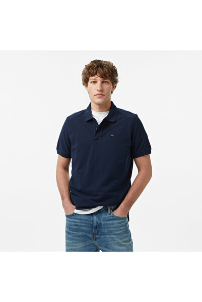 Tommy Hilfiger Classic Flag Erkek Lacivert Polo Yaka T-Shirt