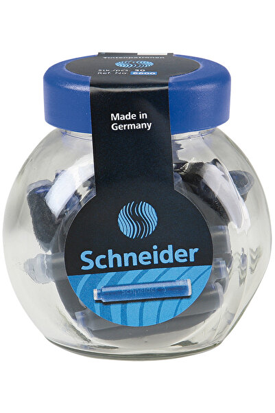 SCHNEIDER Patroane SCHNEIDER, 30buc/borcan cu capac plastic - cerneala albast...