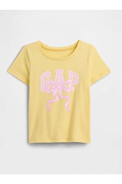 GAP Kids Gap Kız Bebek Grafik Baskı Kısa Kollu Tişört 6 Ay -5 Yaş SARI