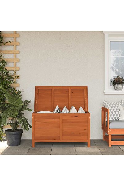 vidaxl Garden storage box 99x49.5x58.5 cm solid fir wood