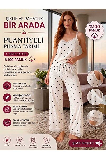 KADIN PİJAMA TAKIMI YUMUŞAK DOKU