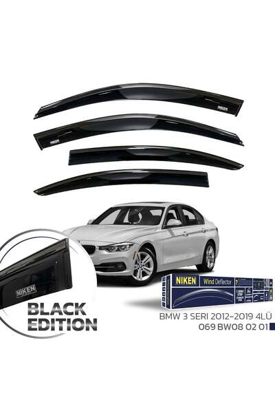 Niken Bmw 3 Serisi F30 Cam Rüzgarlığı Siyah Kromlu 2012- 4'Lü
