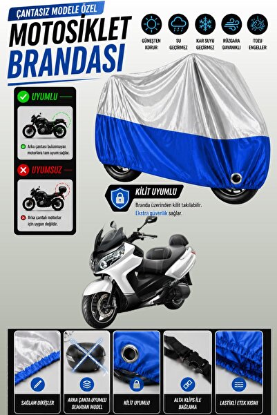 Cemku Twin Top Gray - Bottom Blue Sym Maxi 400I Abs Compatible Engine Cover, ...