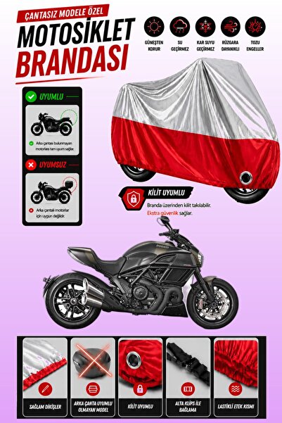 Cemku Twin غطاء المحرك العلوي باللون الرمادي - السفلي باللون الأحمر من Ducati...