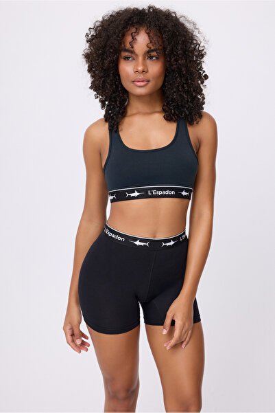 L'Espadon ATHLESHORTS™ Esnek Belli Kadın Uzun Boxer Şort