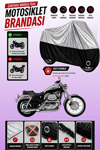 Cemku Twin Top Gray - Bottom Black Harley-Davidson Sportster Custom Xl1200C C...
