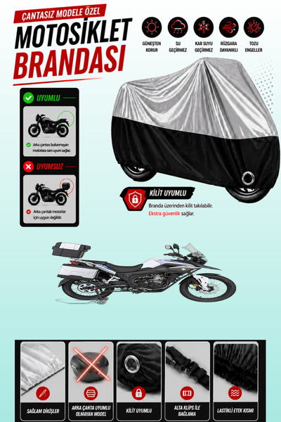 Cemku Twin Top Gray - Bottom Black Mondial Rx3I Evo-Abs Compatible Engine Cov...