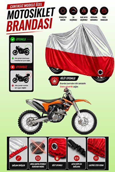 Cemku Twin غطاء محرك متوافق مع KTM 350 SXF باللون الرمادي من الأعلى والأحمر م...