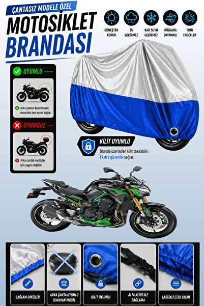 Cemku Twin غطاء محرك متوافق مع كاواساكي Z 900 SE باللون الرمادي من الأعلى وال...