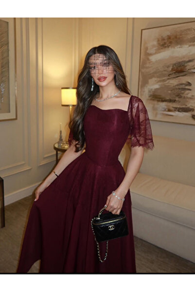 LAFROI فستان مرغندي