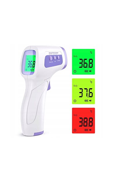 OEM Termometru digital fara contact, 2 in 1, infrarosu, cu alarma febra, citire instantanee, 2-3.15 inch, pentru toate varstele