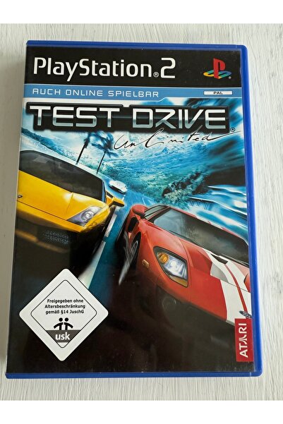 ATARI ps2 test drive unlimited orjinal kitapçık var 10/9 disk kondüsyonu ( al...