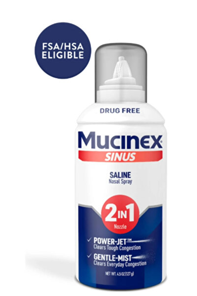 Mucinex Sınus Salıne Nasal Sprey 2 ın 1 nozzle 127 g