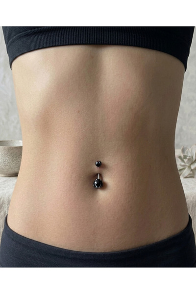 DRAGONTATTOO Cerrahi Çelik Neon Göbek Piercingi