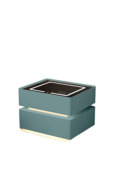 Smart Heater & Cooler Noptieră inteligentă cu încărcare wireless, iluminare L...
