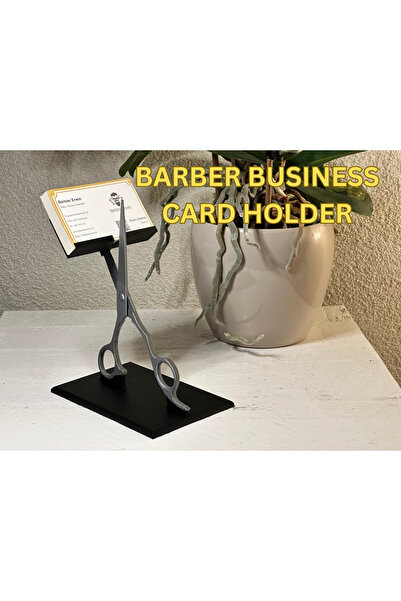 DU&ER 💈   Berber Business Card Holder Stand – Decorative Desktop Card Holder