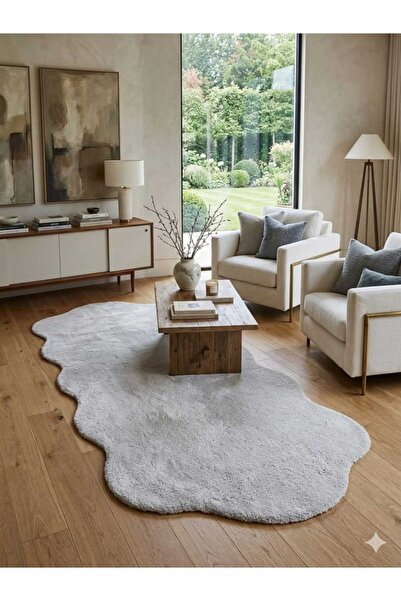 ALTUN CARPET MODERN KOYU KIREM ÇİFT KAFA POST PELÜŞ KAYMAZ TABANLI HALI 10ML ...