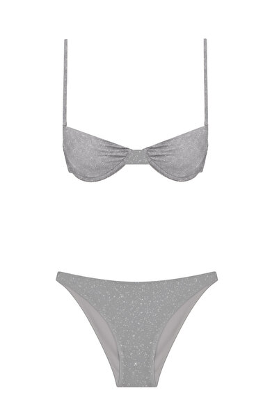 Normaillot Parıltılı Balenli Bikini