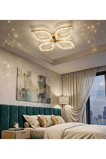 cgn home aydınlatma tasarım modern lüx plafonyer avize kumandalı 3 renk
