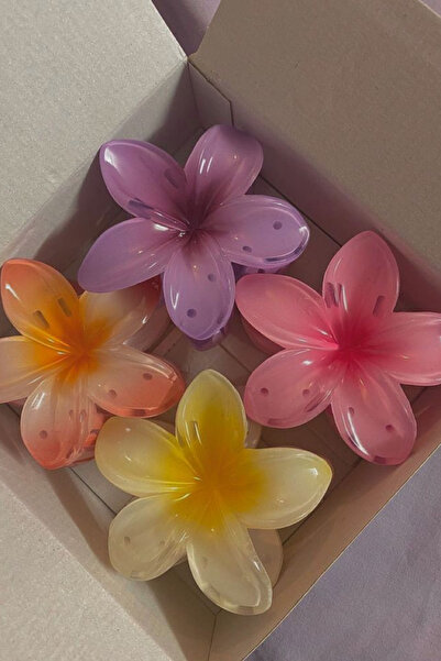 monalisatoka Lotus Çiçeği Mandal Toka - Hawai Çiçeği Lotus Toka Seti 4lü