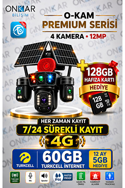 Onkar Bilişim OKAM PRO 1 YIL TURKCELL VE 128 GB HAFIZA KARTLI PREMİUM 4G-336 ...