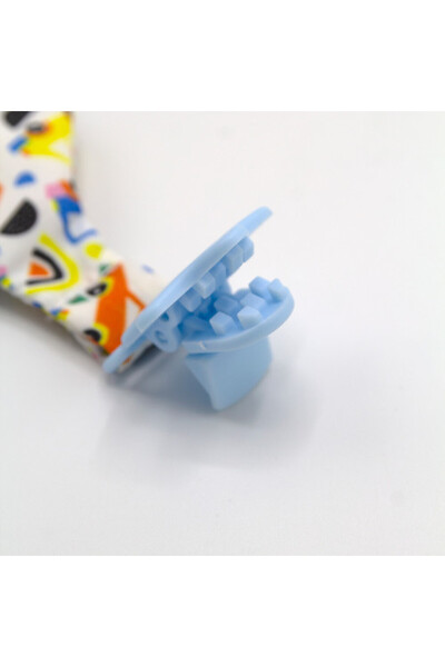 Babyjem Cravata bebelusi cu accesoriu de dentitie BabyJem, bleu