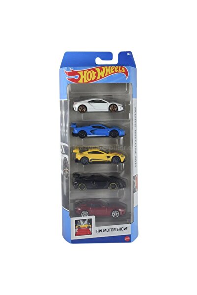 HOT WHEELS مجموعة من 5 سيارات عرض من إتش دبليو موتور