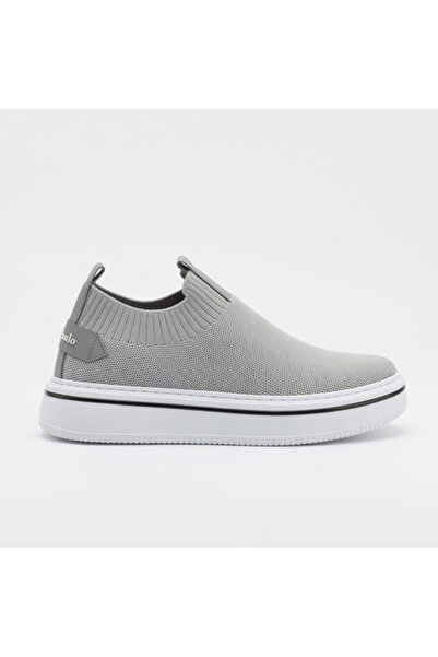 Luizpauloshoes LP 1111 GRİ TRİKO- BEYAZ TABAN ERKEK SNEAKERS