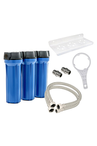 Eiger Filter Eiger Πλαστική Τριπλή Συσκευή Φίλτρου Νερού Κάτω Πάγκου 1/2″