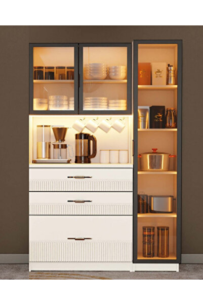 miracool Menekşe Kahve Köşesi / Komple MDF / Led Işıklı / Large