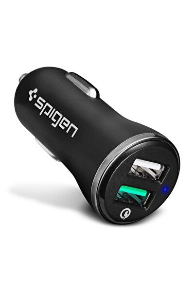 Spigen شاحن سيارة سريع بقوة 30 واط مع منفذ USB يدعم الشحن السريع 3.0، يعمل مع...