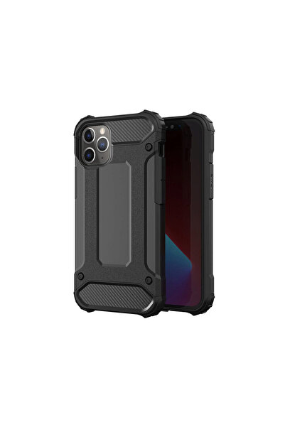 lemontti Husa iPhone 12 Pro Max Hybrid Armor Negru