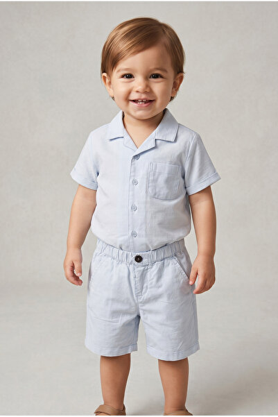 MARCO DONATELI Boys Linen Shirt S/S, 12M