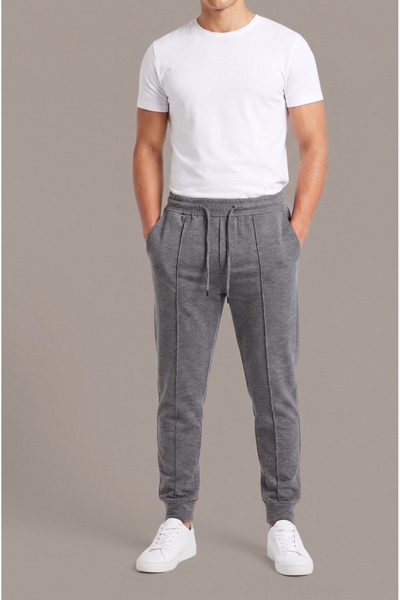 just wear zt Premium Unisex Modern Jogger Pants with Side Pockets, Striped Fr...