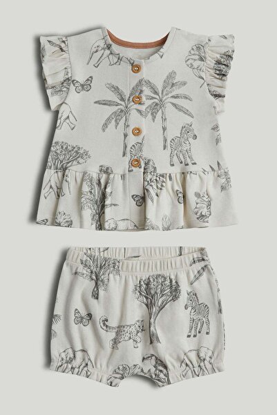MOTHERCARE طقم سفاري من توب وشورت