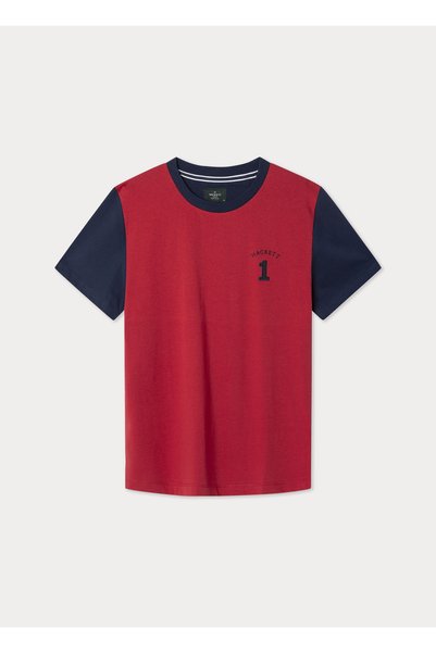 Hackett London Red Pure Cotton Men Premium T-Shirt