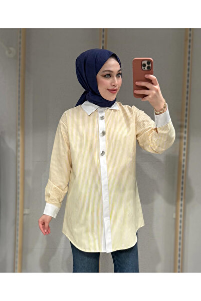 StellaStore Stella Çizgili Yeni sezon Gömlek