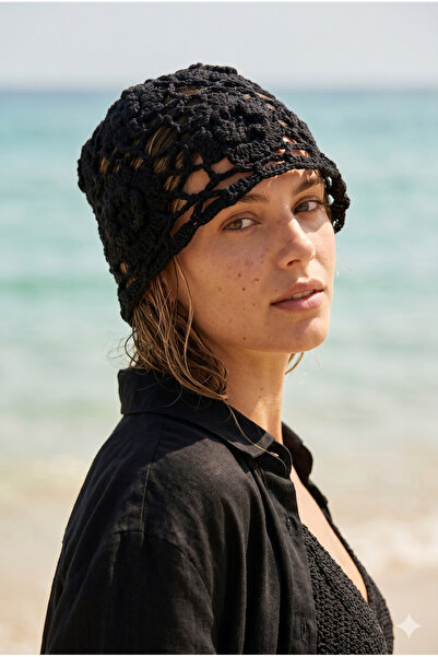 Luminos Butik Black Patterned Hairnet Hsr2142