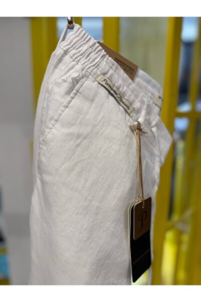 %100 Organik Ham Keten Jogger Pantolon