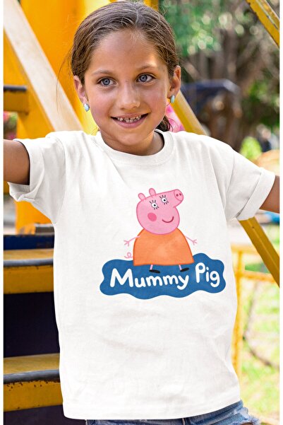 SEVBANO Majica za decu sa printom svinje Peppa, unisex, crtani film (1-12 GOD...