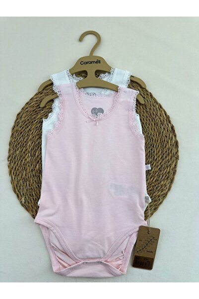 Caramell Lace-Detail Lace Trim Badi̇ 2 Pieces