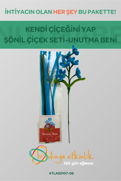bi dünya etkinlik Bi’Dünya Kendin Yap Unutma Beni Çiçek Seti | DIY Hobi & El ...