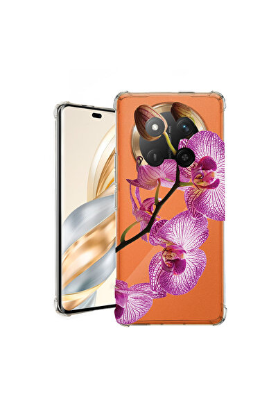 bestcase Противоударен калъф за Honor Magic7 Lite, Флорален - Розова орхидея,...