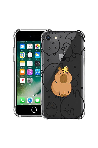 bestcase Husă Antișoc pentru Apple iPhone SE 3 / SE 2 / 8 / 7, cu desen anima...