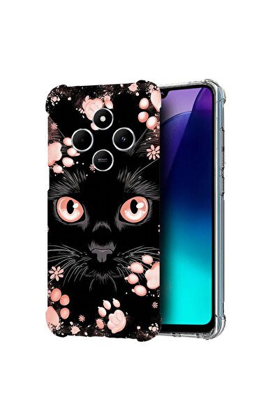 bestcase Husă Antișoc pentru Xiaomi Redmi 14C / Redmi A4 / Poco C75, Pisică N...